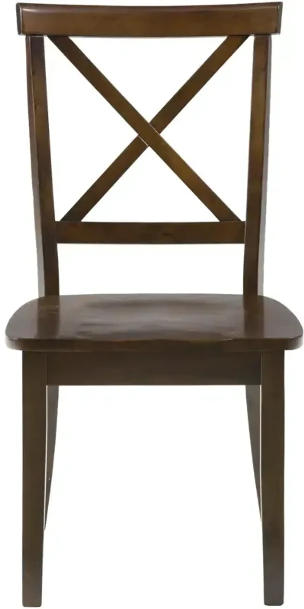 Richmond Cherry X Back Chair w/Wood Seat