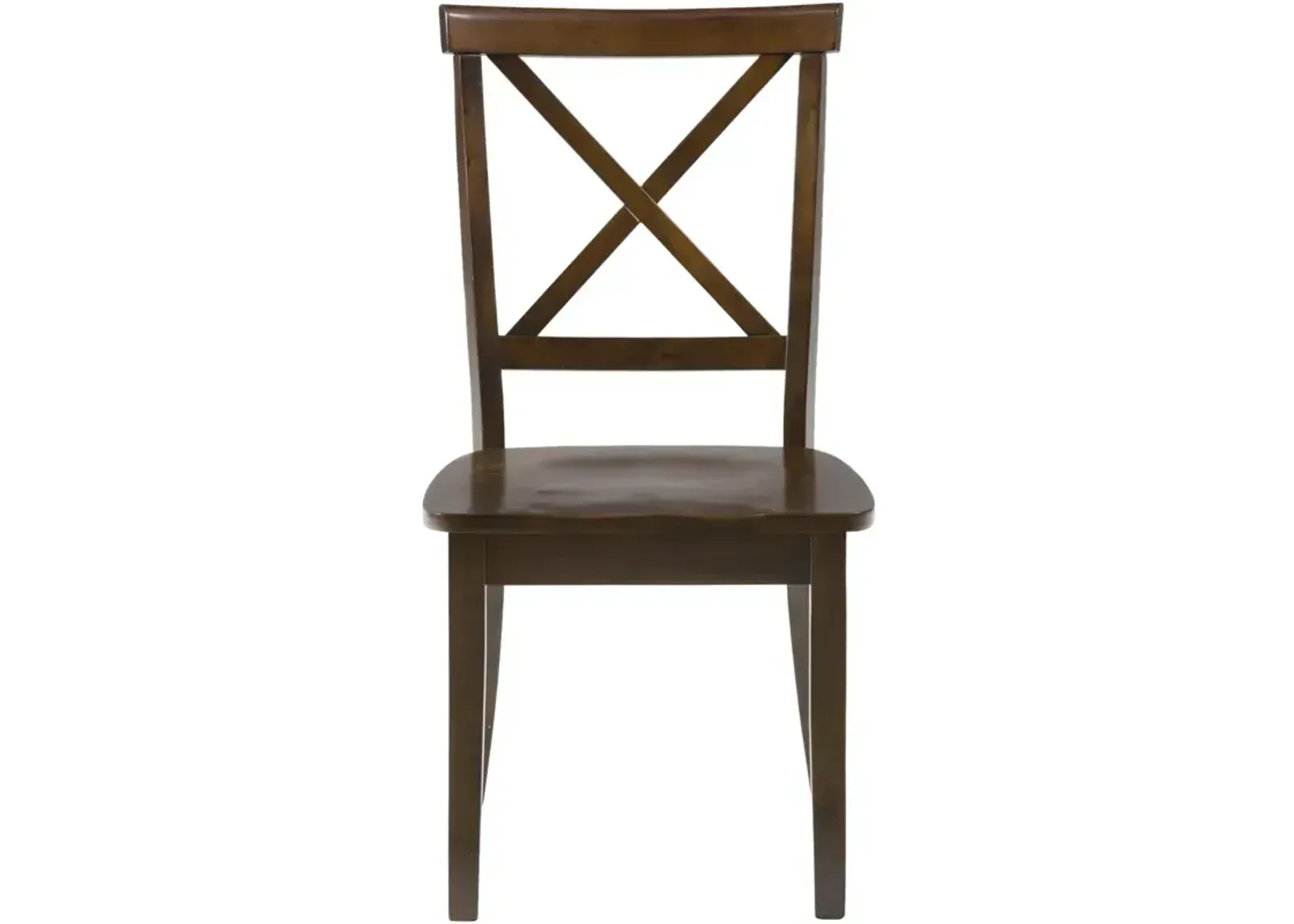 Richmond Cherry X Back Chair w/Wood Seat