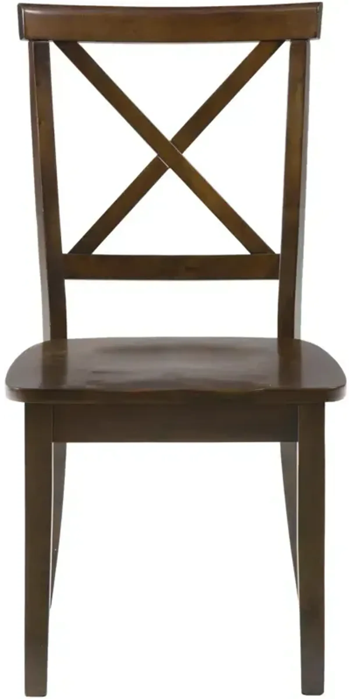 Richmond Cherry X Back Chair w/Wood Seat