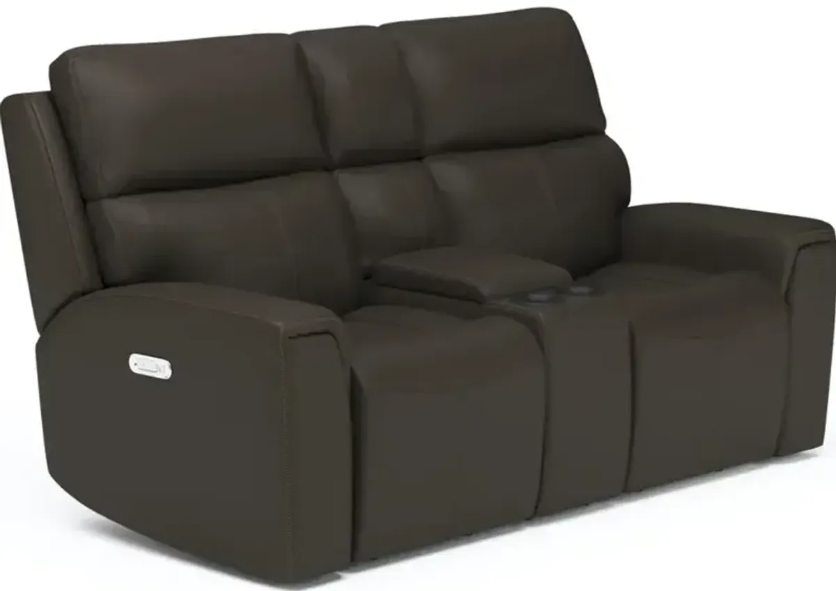 Jarvis Power Reclining Loveseat w/ Console, Power Headrests