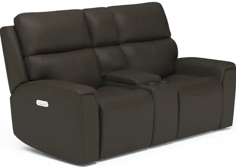 Jarvis Power Reclining Loveseat w/ Console, Power Headrests