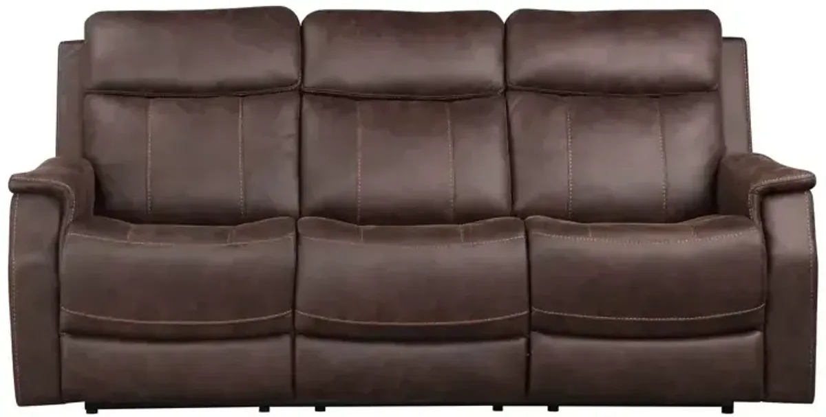 Valencia Dual-Power Reclining Sofa - Walnut