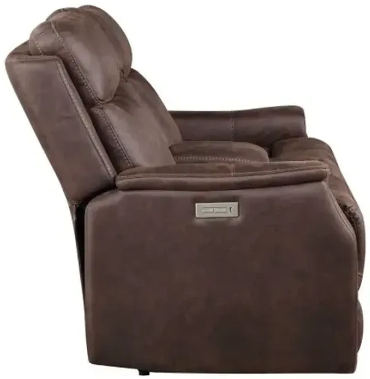 Valencia Power Reclining Loveseat w/Console - Walnut