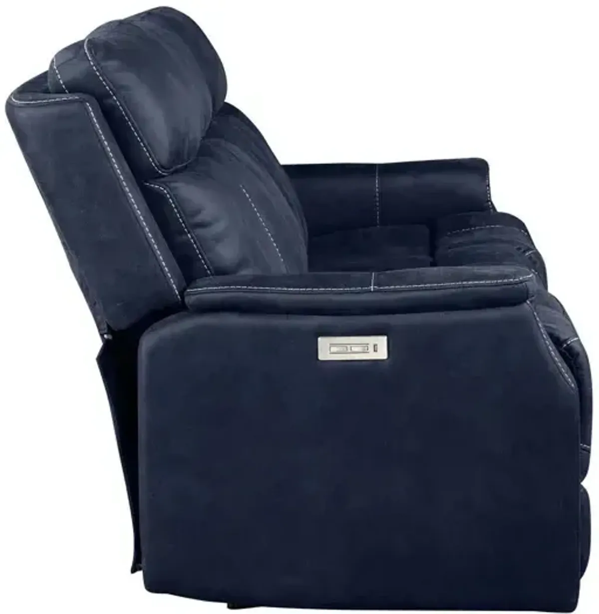 Valencia Dual-Power Reclining Sofa, Ocean Blue