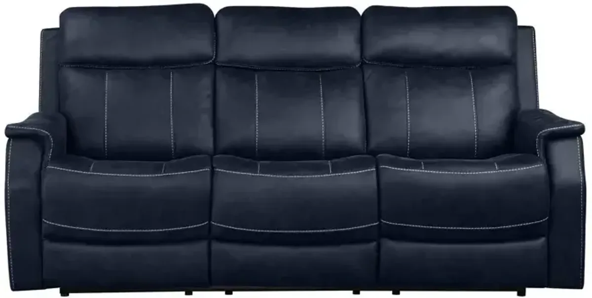 Valencia Dual-Power Reclining Sofa, Ocean Blue