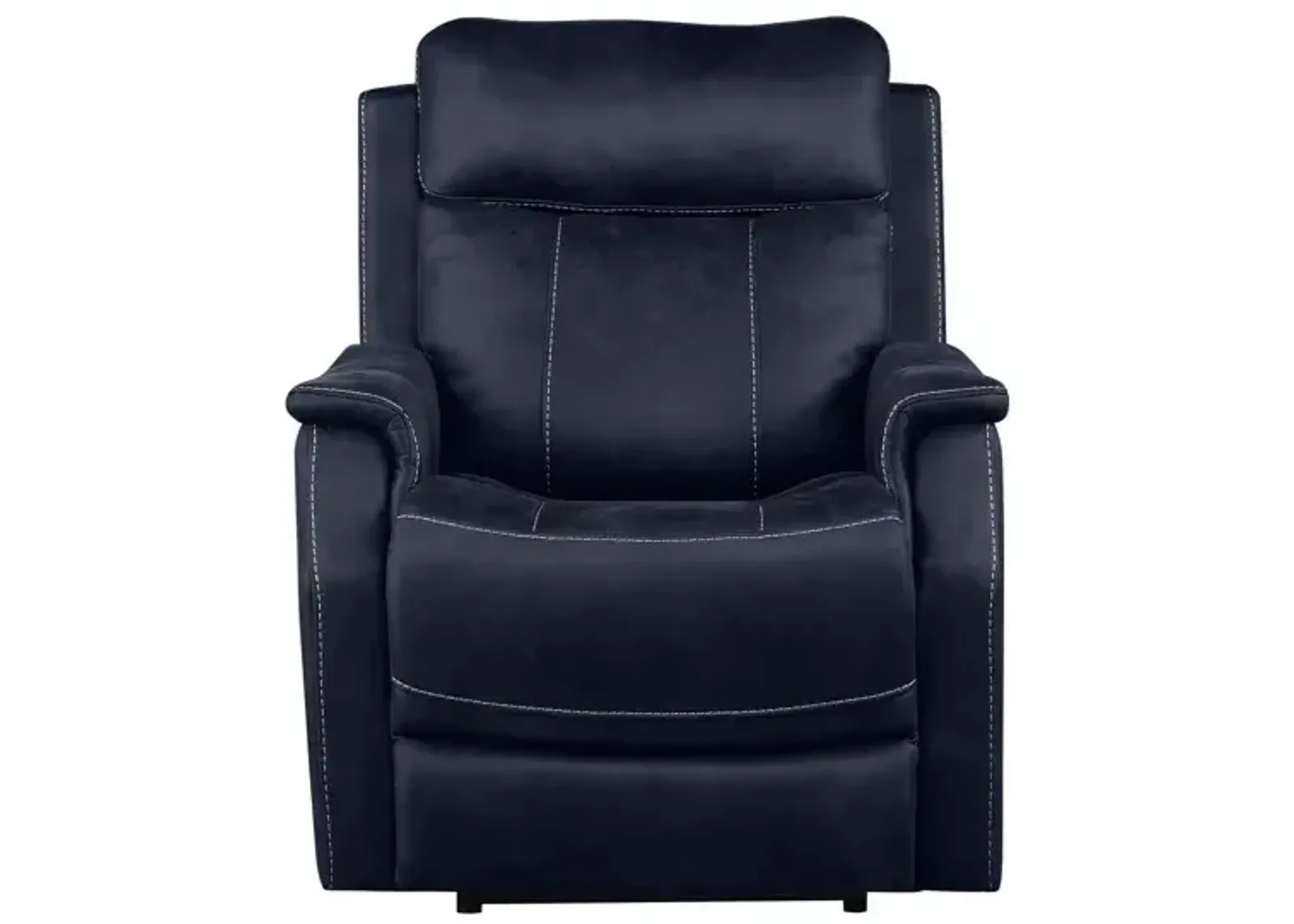 Valencia Dual-Power Leatherette Recliner, Ocean Blue