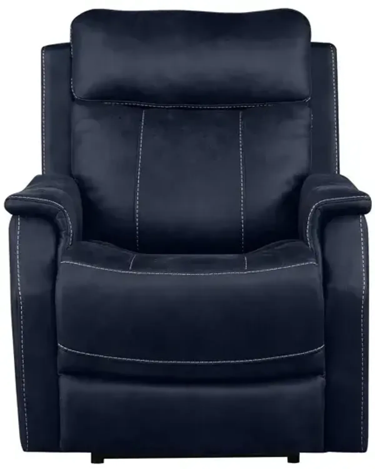 Valencia Dual-Power Leatherette Recliner, Ocean Blue