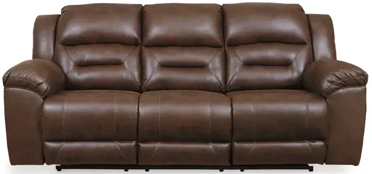 Stoneland Reclining Sofa - Chocolate