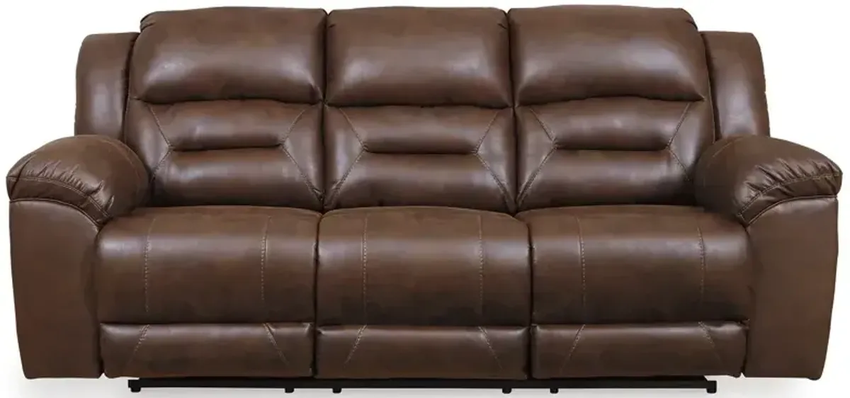 Stoneland Power Reclining Sofa - Chocolate