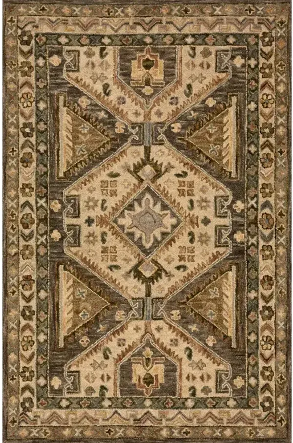 Victoria Walnut / Beige Rug (7' 9" X 9' 9")