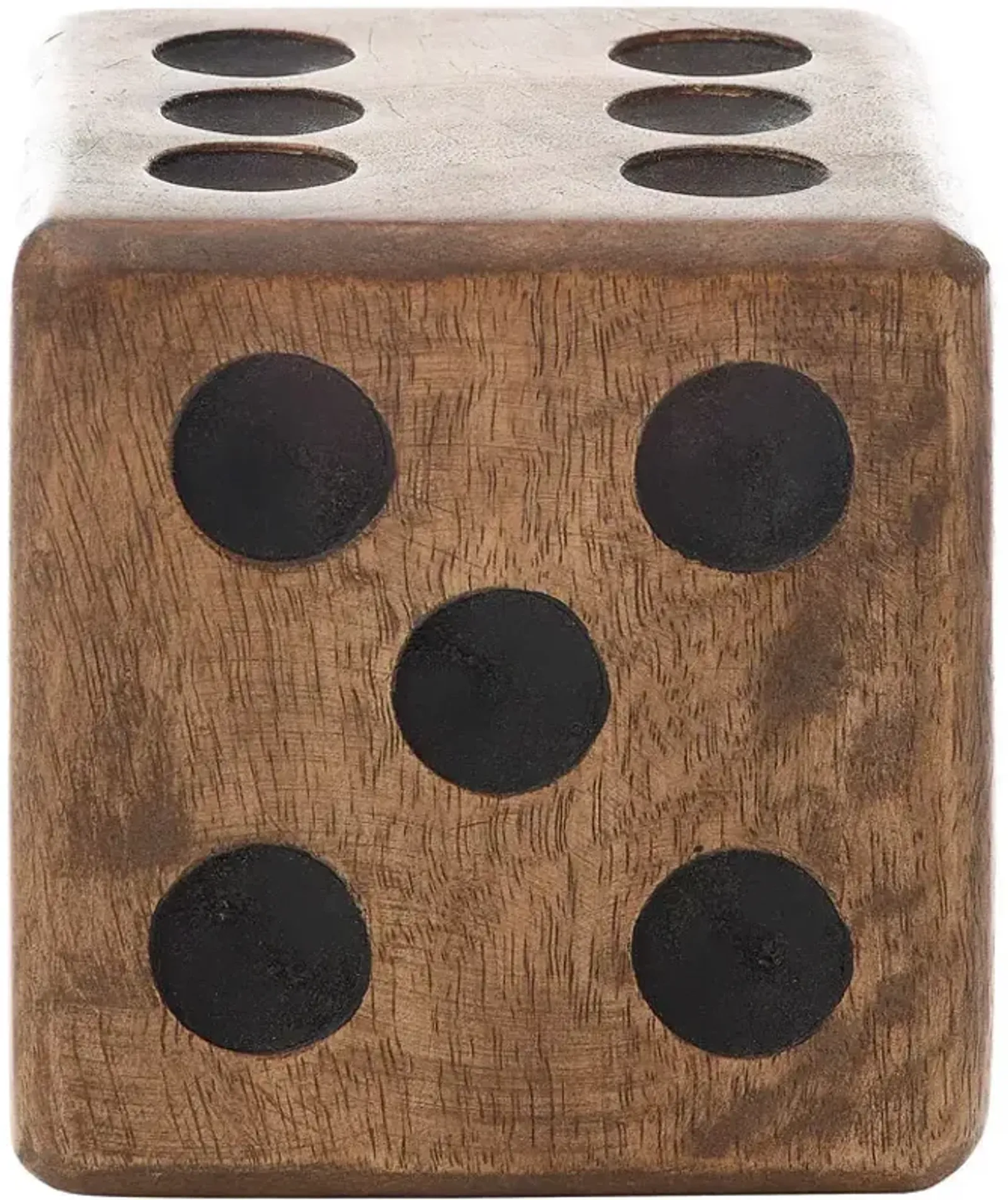 Hand-Carved Mango Wood Dice