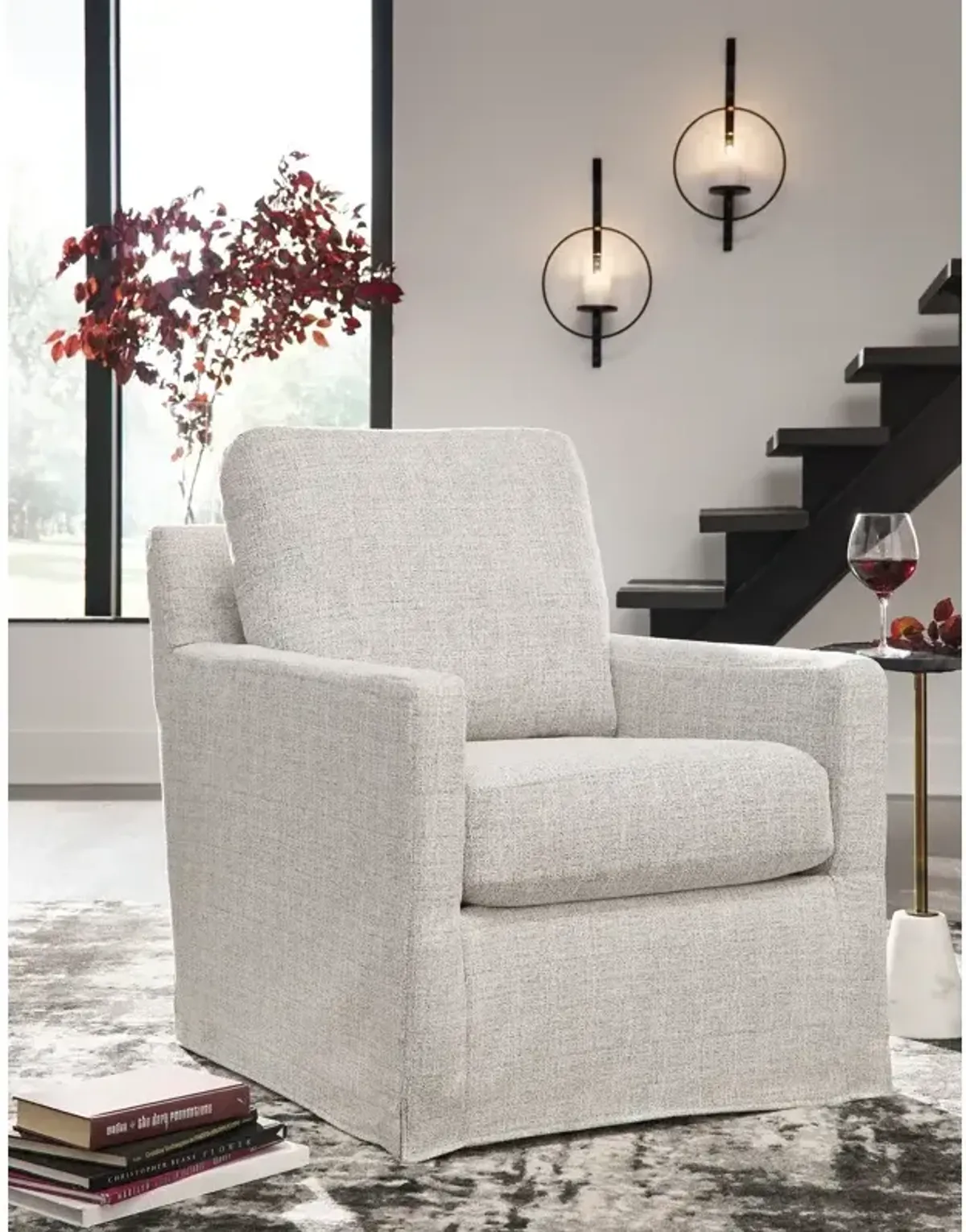 Nenana Next-Gen Nuvella Swivel Glider Accent Chair