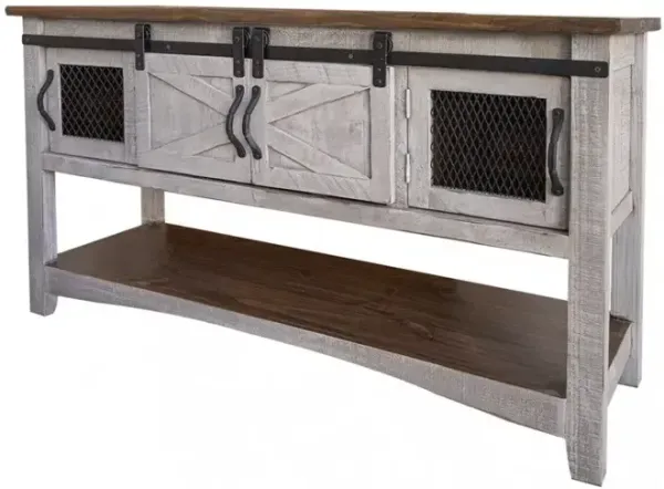 Pueblo Gray Sofa Table