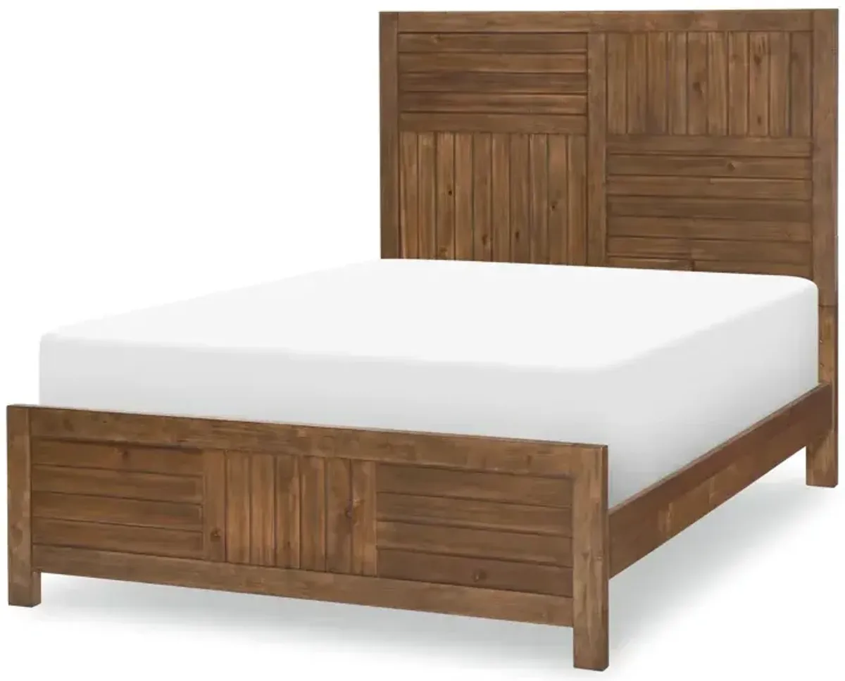 Summer Camp Full Panel Bed - Brown