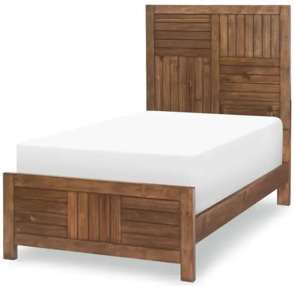 Summer Camp Twin Panel Bed - Brown