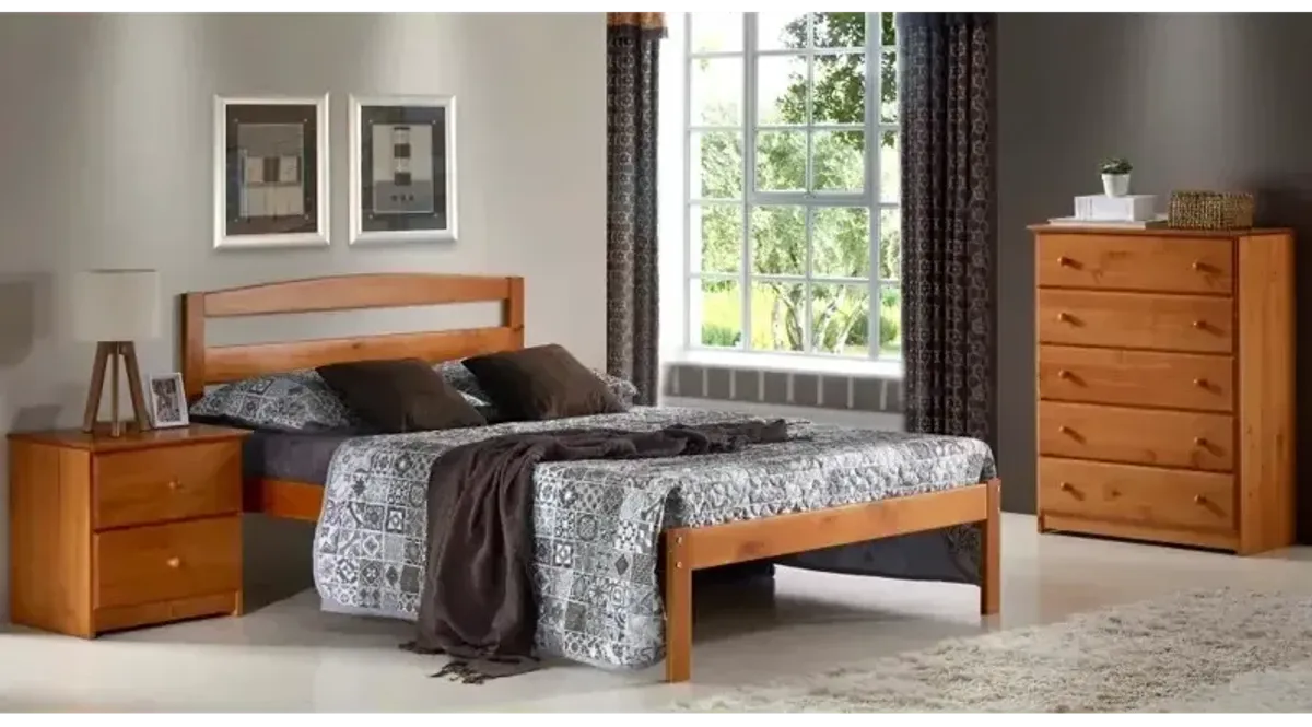 Berkeley Queen Platform Bed - Pecan