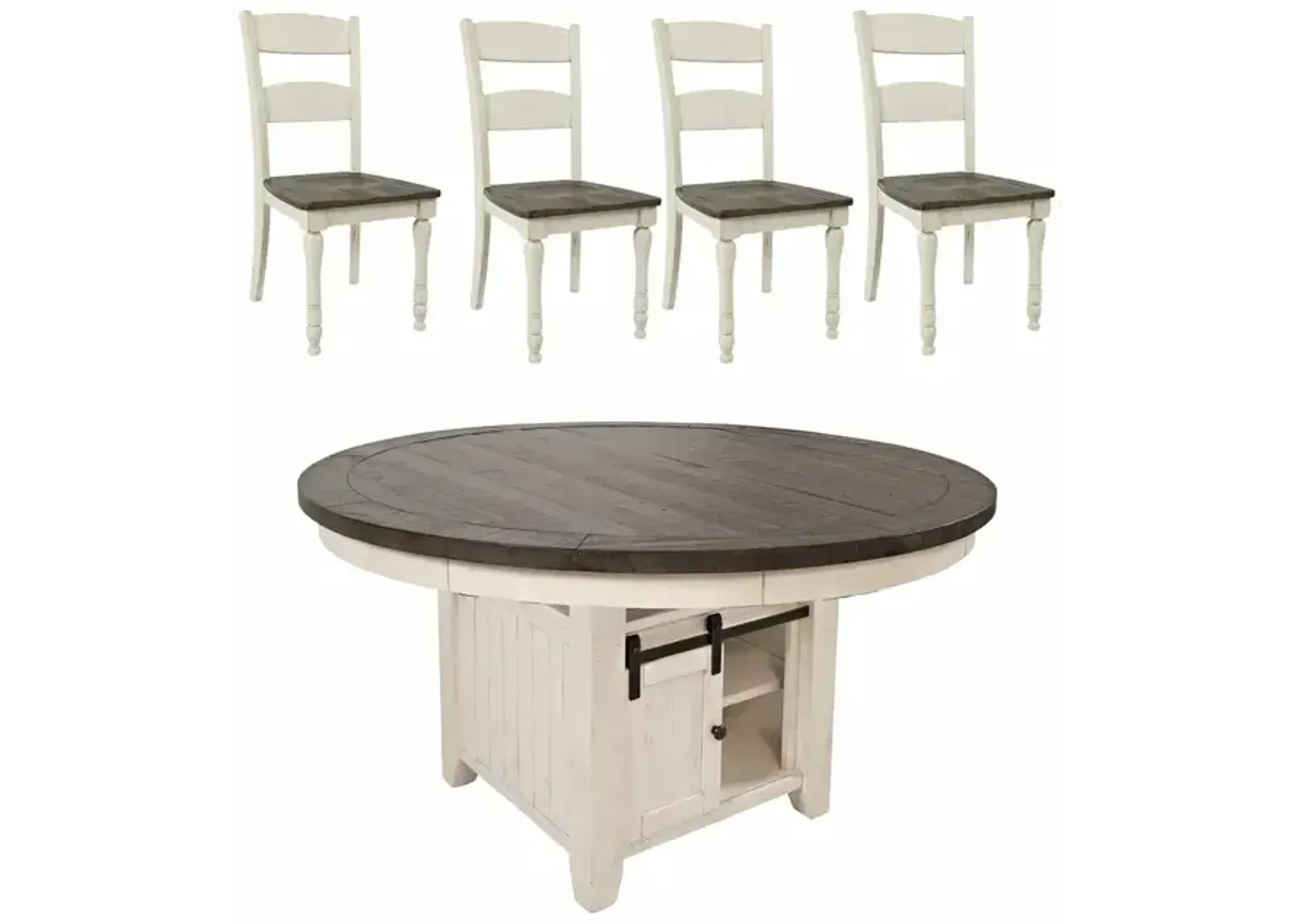 Madison County 5 PC Dining Set - Vintage White