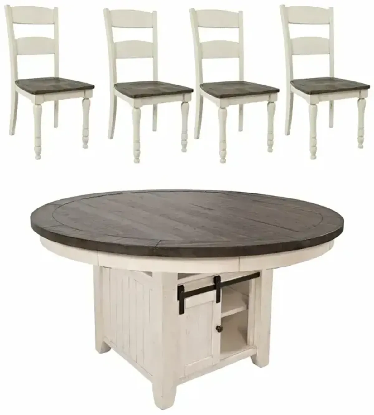 Madison County 5 PC Dining Set - Vintage White