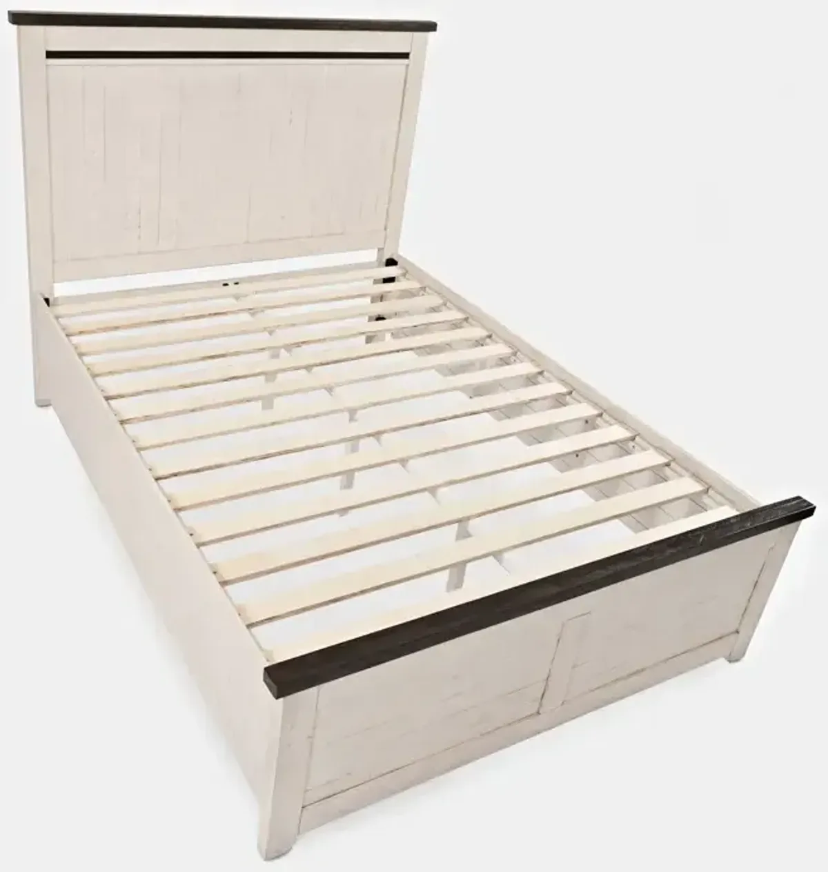 Madison County King Panel Bed - Vintage White