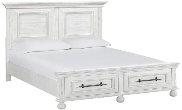 Summerhouse King Storage Bed - Dover White