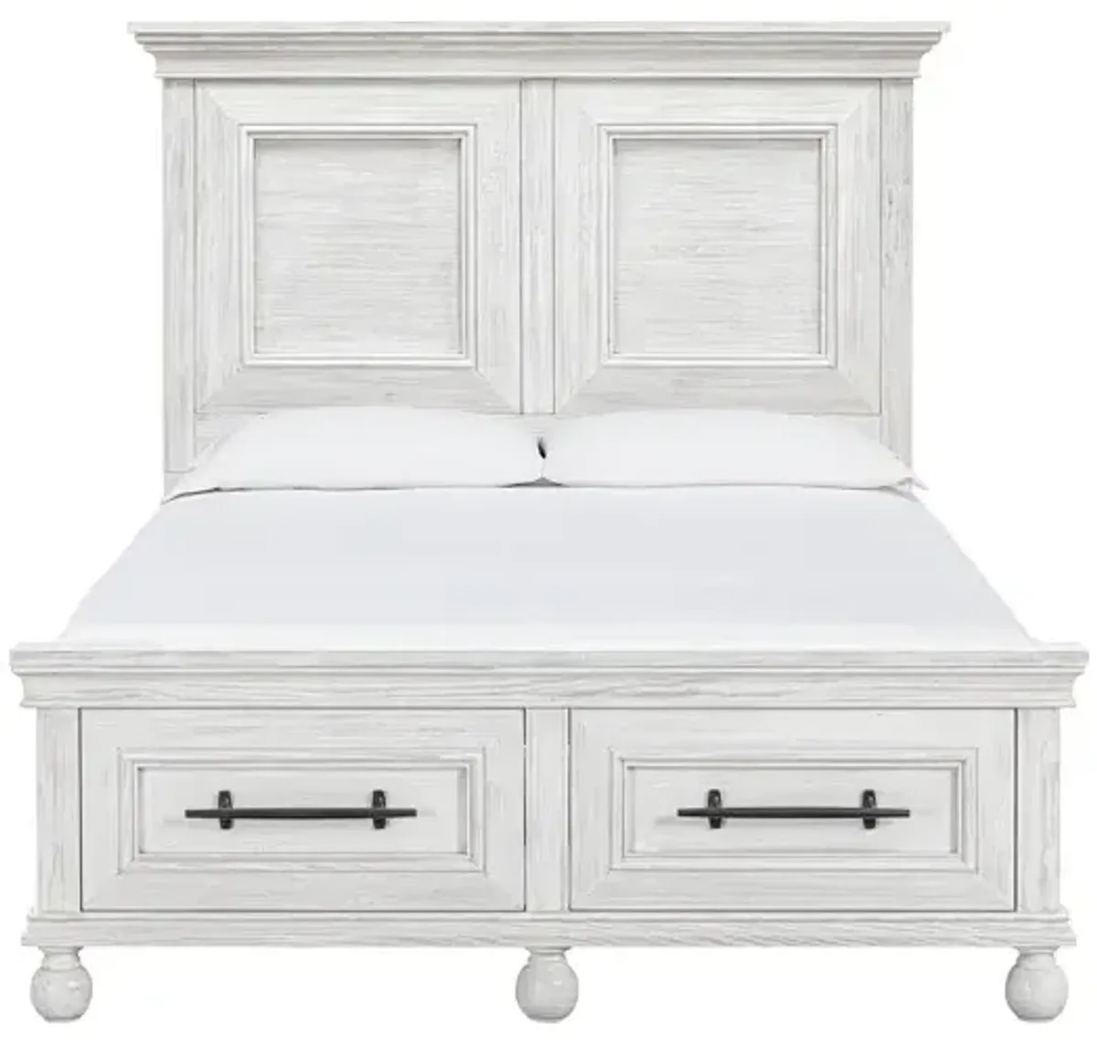 Summerhouse Queen Storage Bed - Dover White