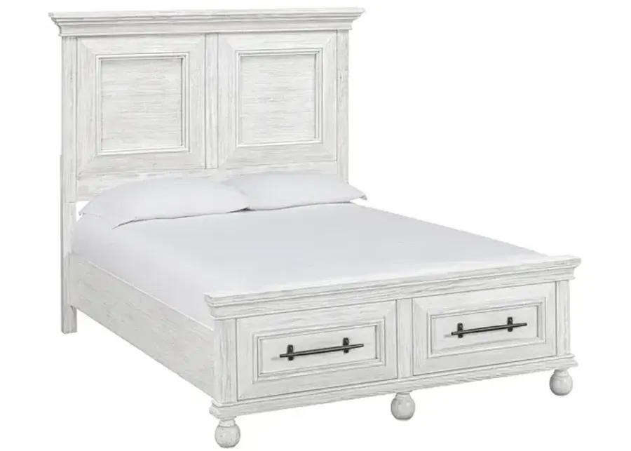 Summerhouse Queen Storage Bed - Dover White