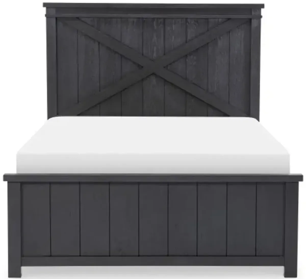 Flatiron Full Panel Bed - Black