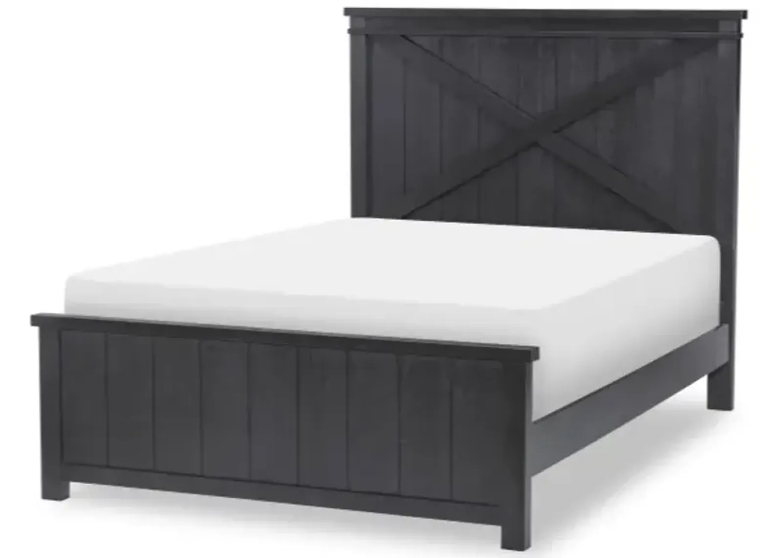 Flatiron Full Panel Bed - Black