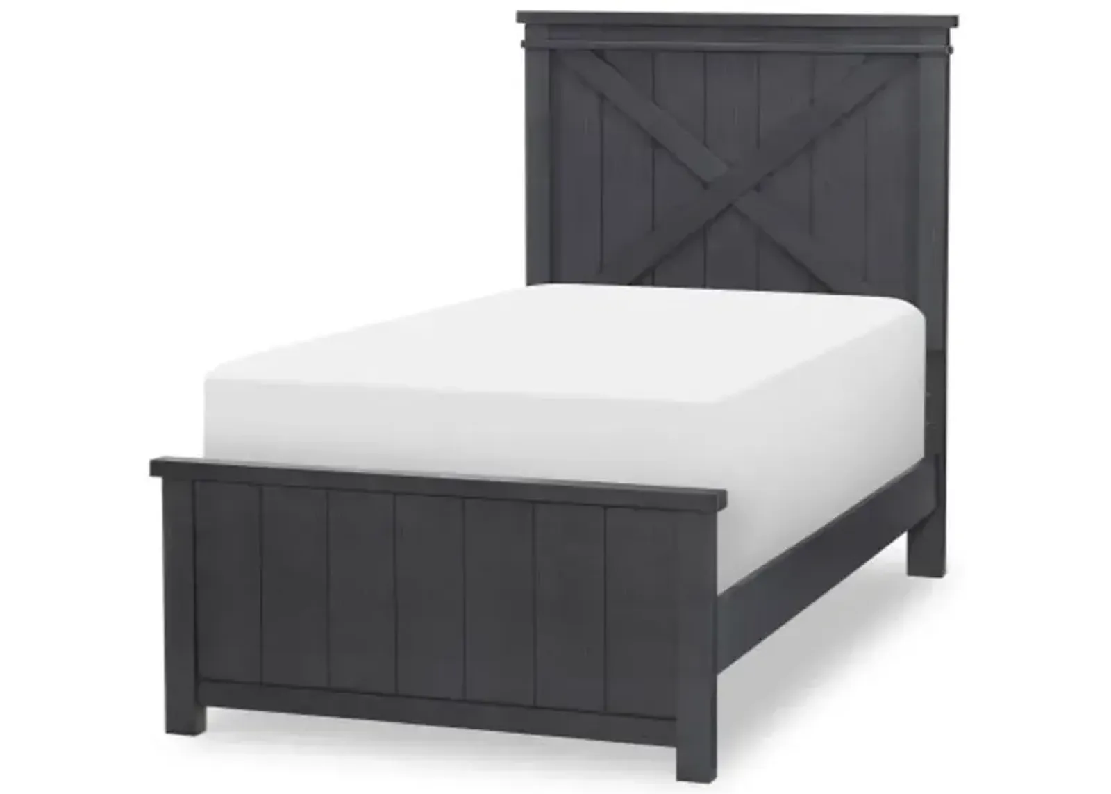 Flatiron Twin Panel Bed - Black