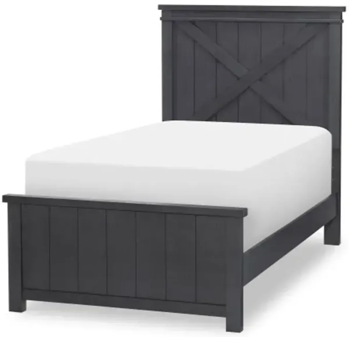 Flatiron Twin Panel Bed - Black