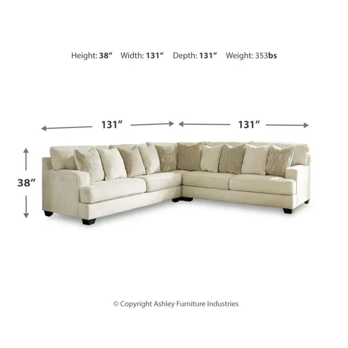 Rawcliffe 3-Piece Sectional