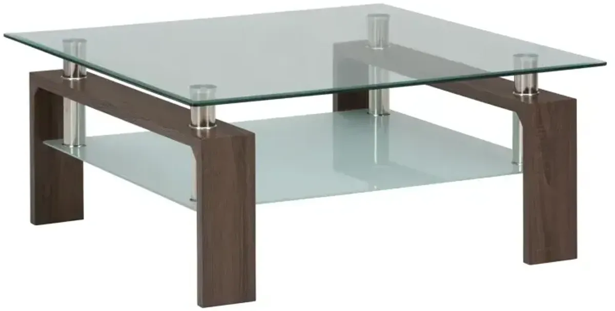 Compass Glass Cocktail Table