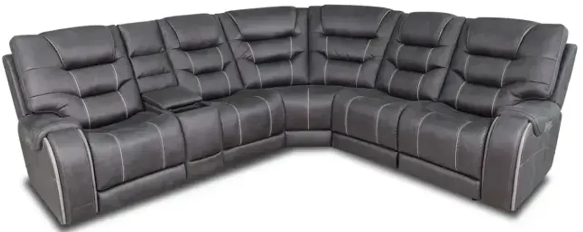 6PC Power Reclining Sectional