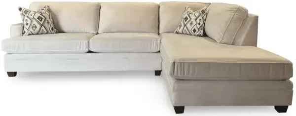 Hot Pearl 2 Piece Sectional w/ RAF Chaise