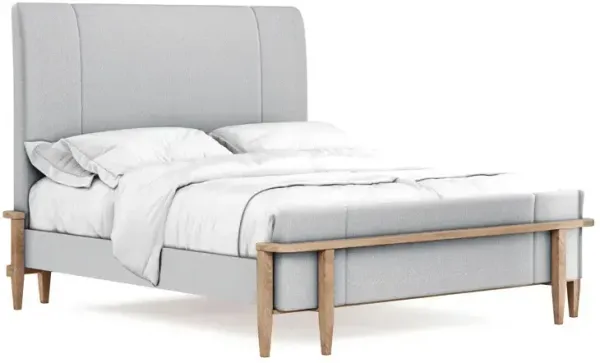 Post Queen Upholstered Panel Bed