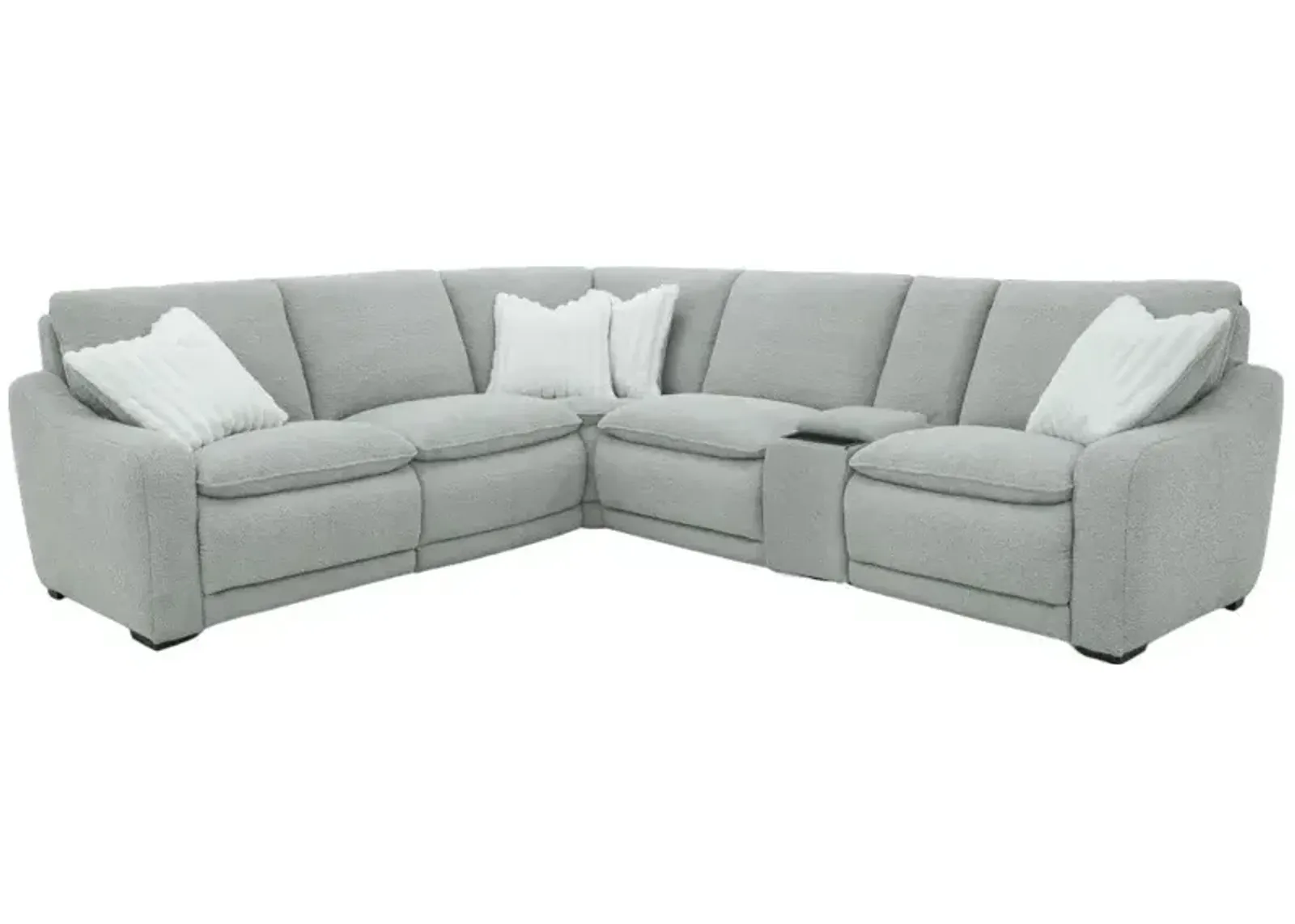 6 PC Reclining Sectional - Skylander Dove