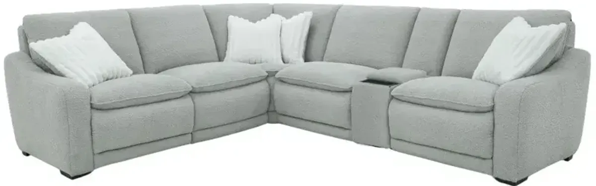 6 PC Reclining Sectional - Skylander Dove