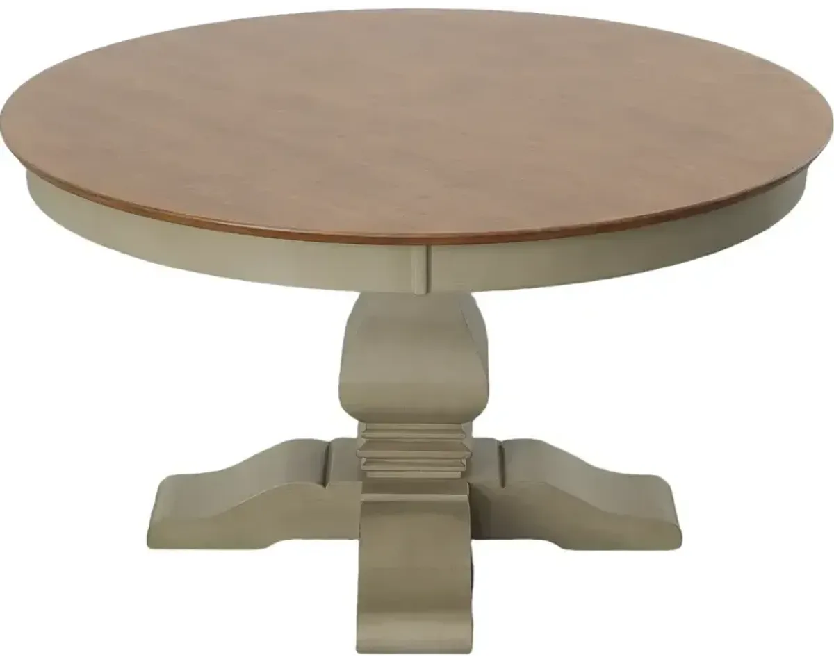 Solid Round Top Pedestal Table