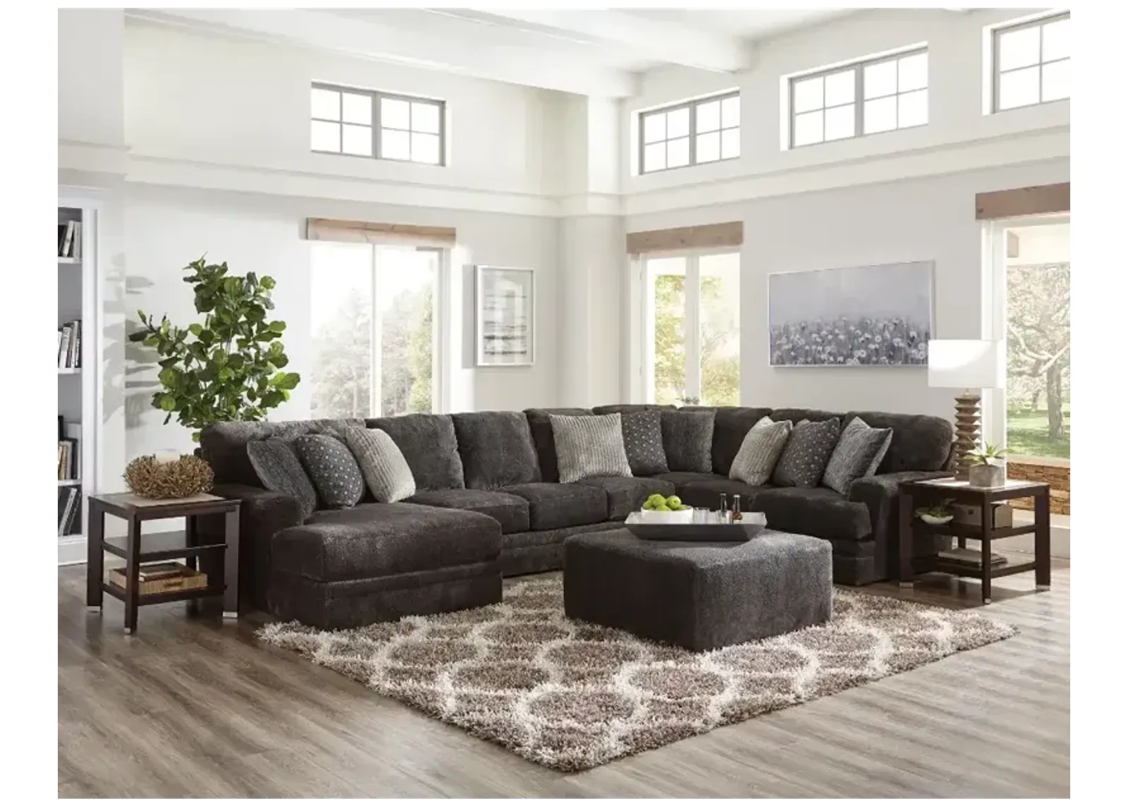 Mammoth Smoke 3PC Sectional (Left Chaise)