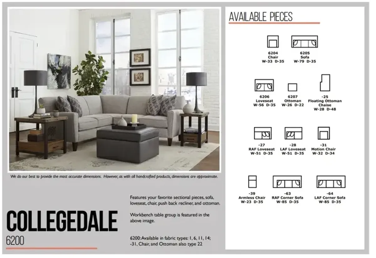 Collegedale 2 Piece Sectional