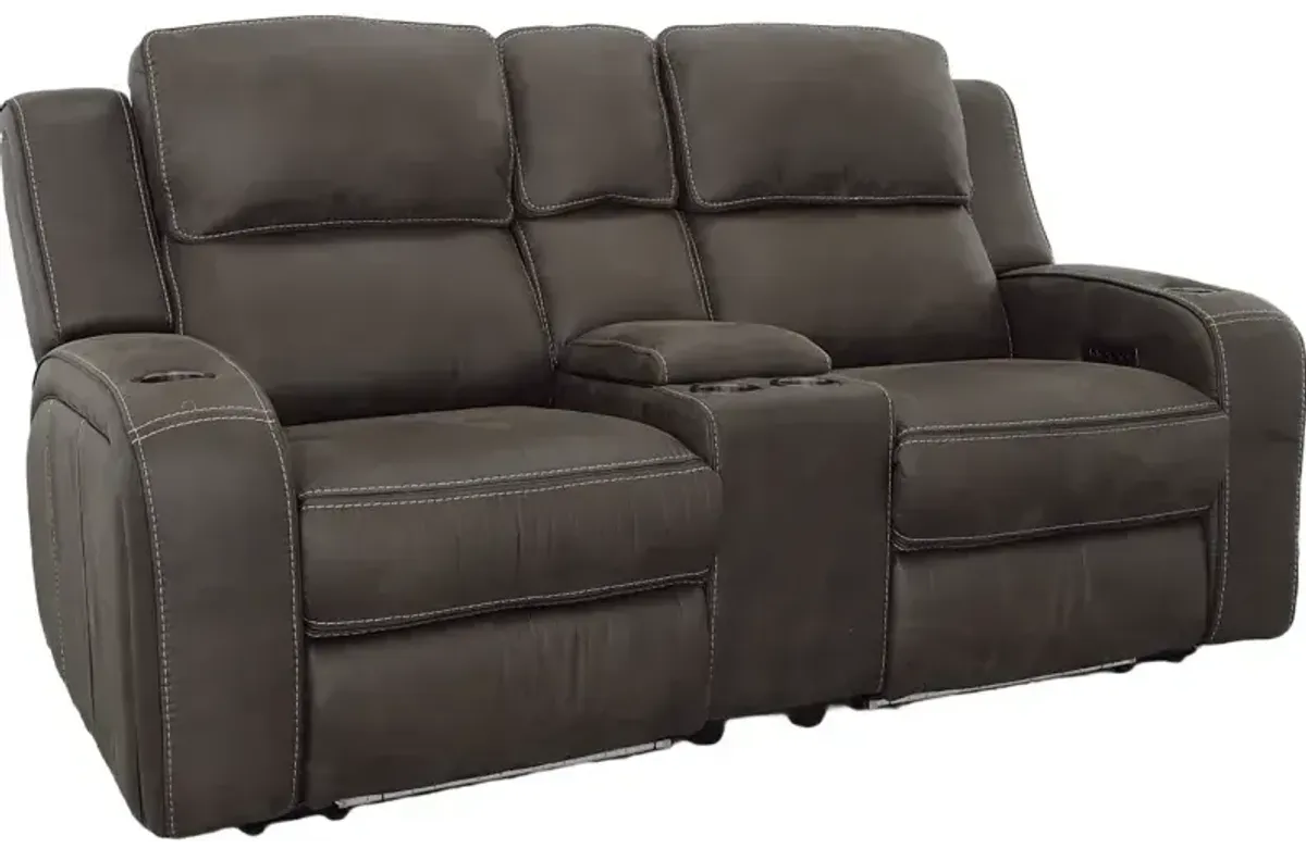 3 PC Power Reclining Loveseat w/Console