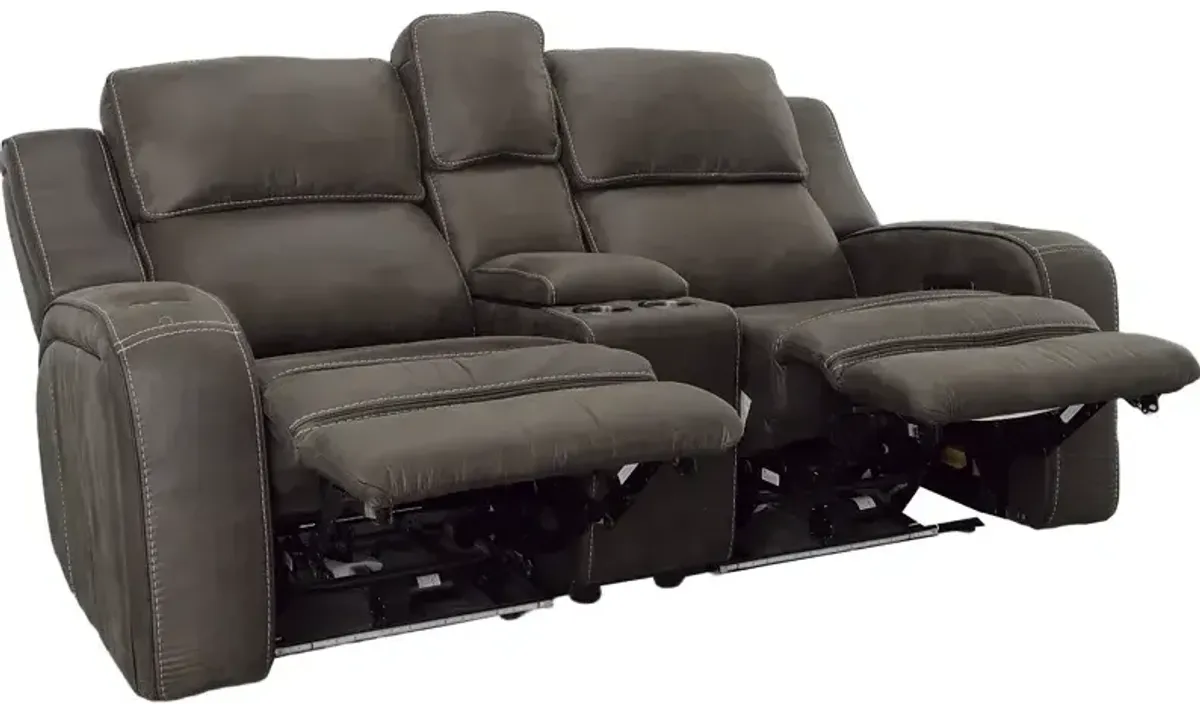 3 PC Power Reclining Loveseat w/Console