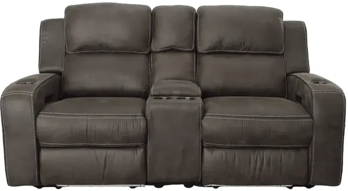 3 PC Power Reclining Loveseat w/Console