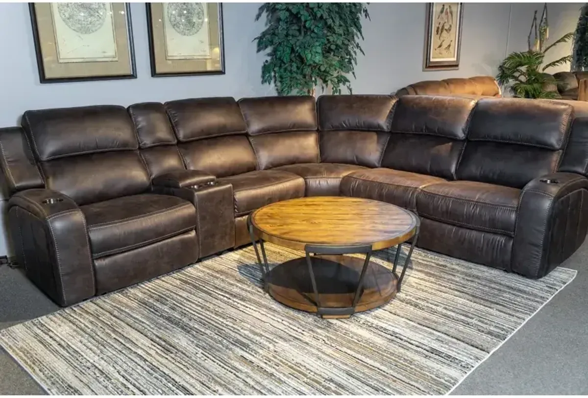 6PC Power Reclining Sectional