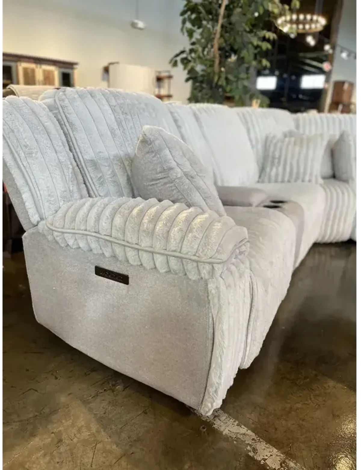6 PC Power Reclining Sectional - Presley Fog