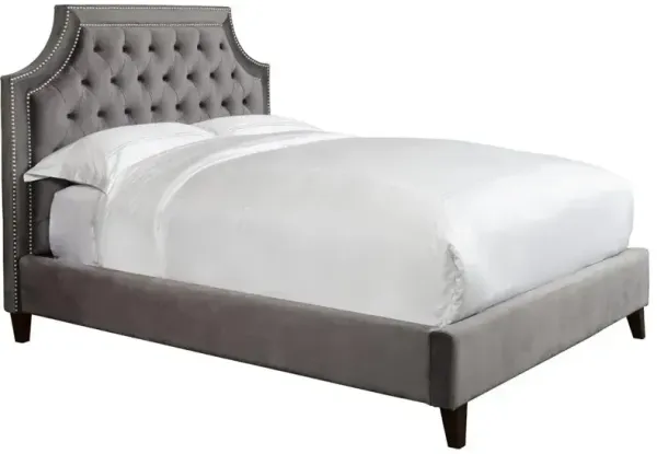 Jasmine - Flannel Grey Queen Bed