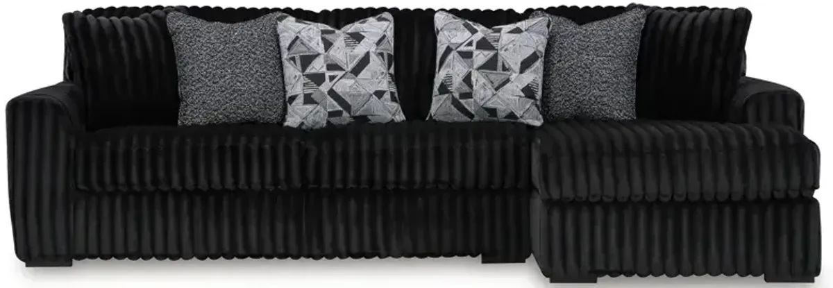 Midnight-Madness 2-Piece Sectional Sofa with Chaise