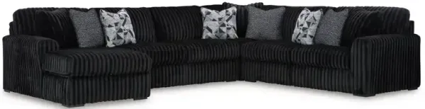 Midnight-Madness 4-Piece Sectional with Chaise
