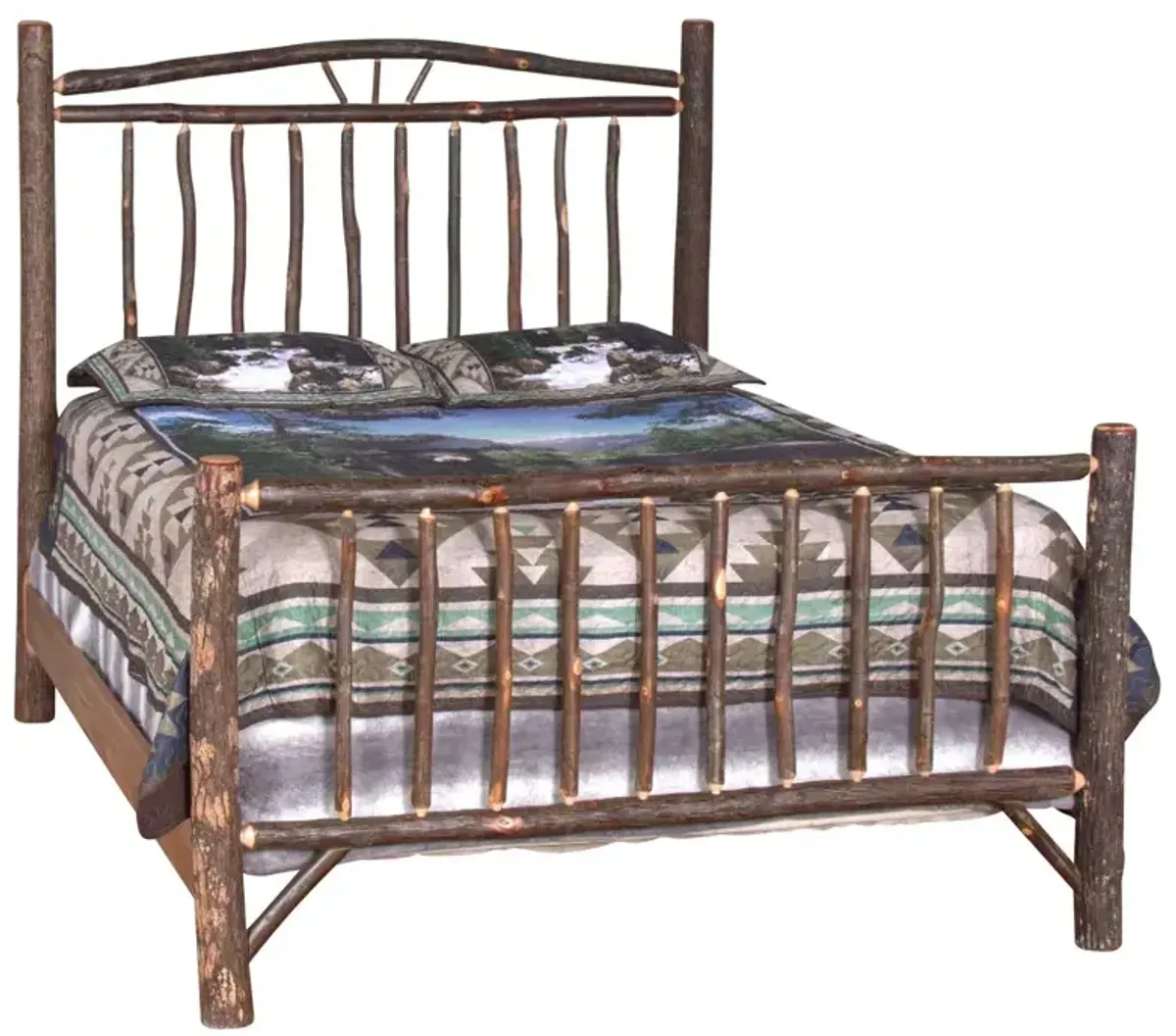 Queen Wagon Wheel Bed