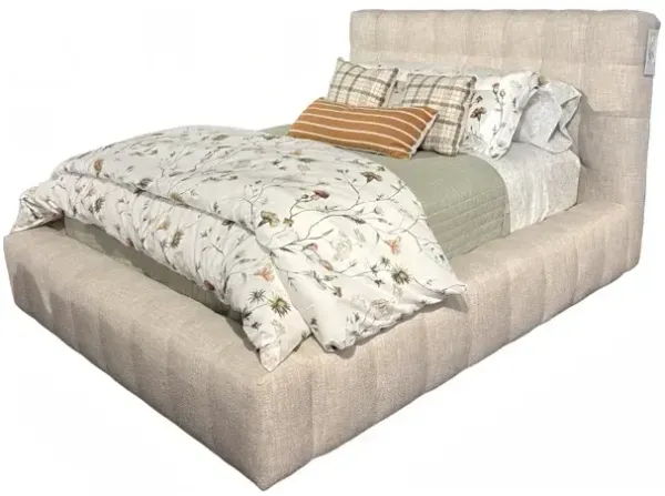 Dominic Upholstered Bed - Celine Oatmeal